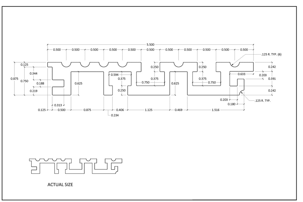 Nickel Silver Two Speed Hoistway Sill